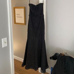 Melissa Sweet Black Lace Gown